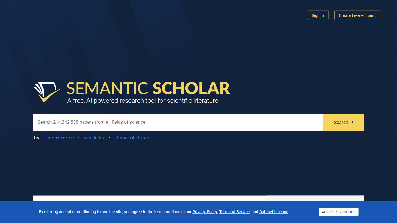 Semantic Scholar Pricing, Reviews, Alternatives - AI Research