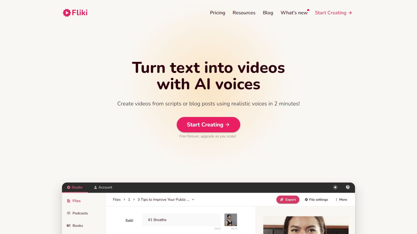 Fliki pricing reviews alternatives ai video generation