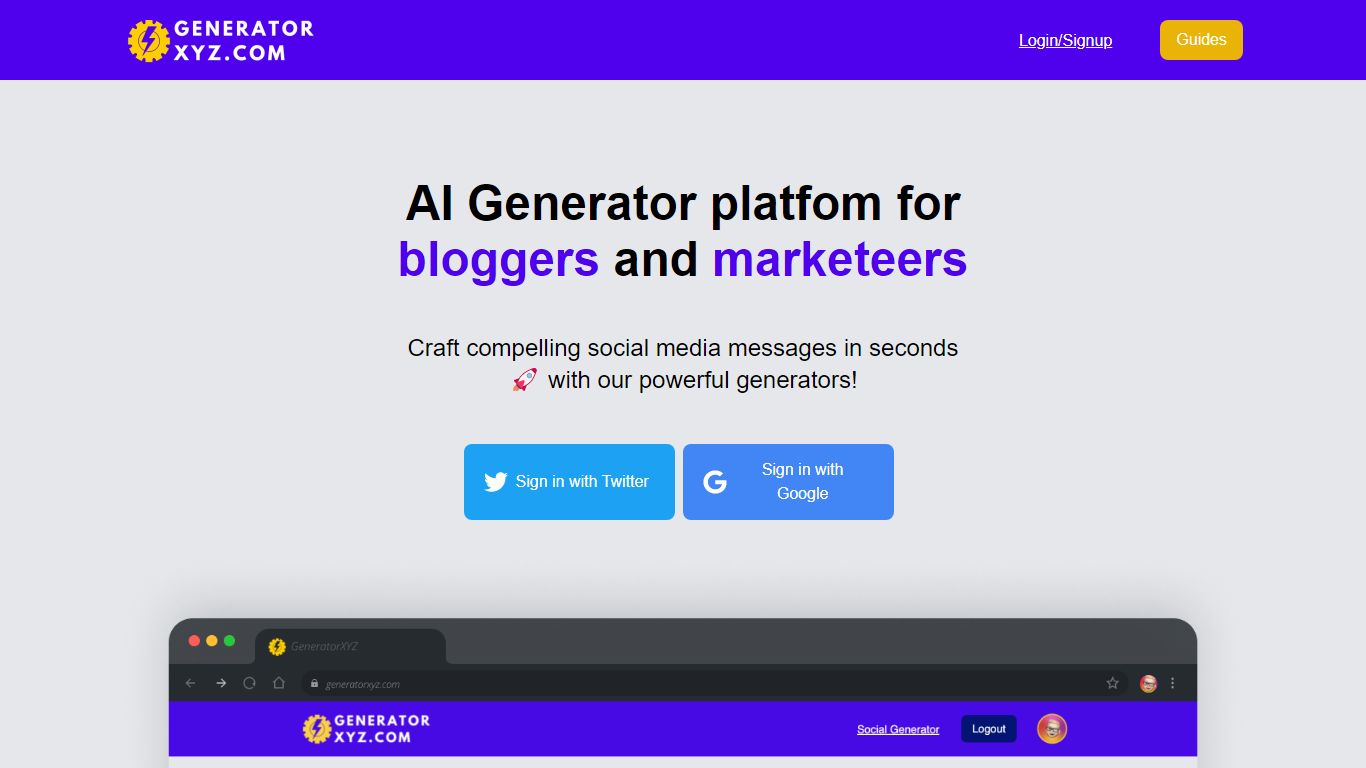 GeneratorXYZ Pricing, Reviews, Alternatives AI Writing Assistant