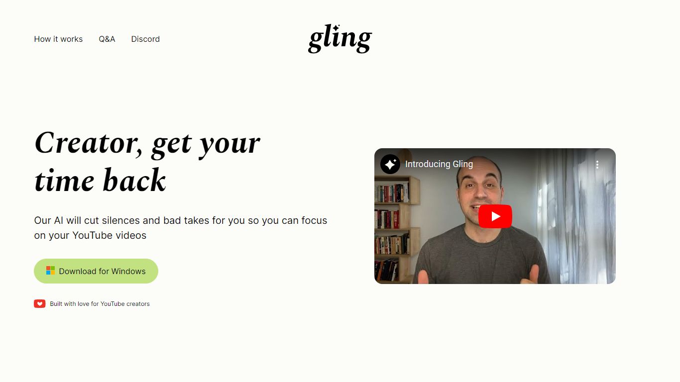 Gling Pricing, Reviews, Alternatives - AI Video Editing