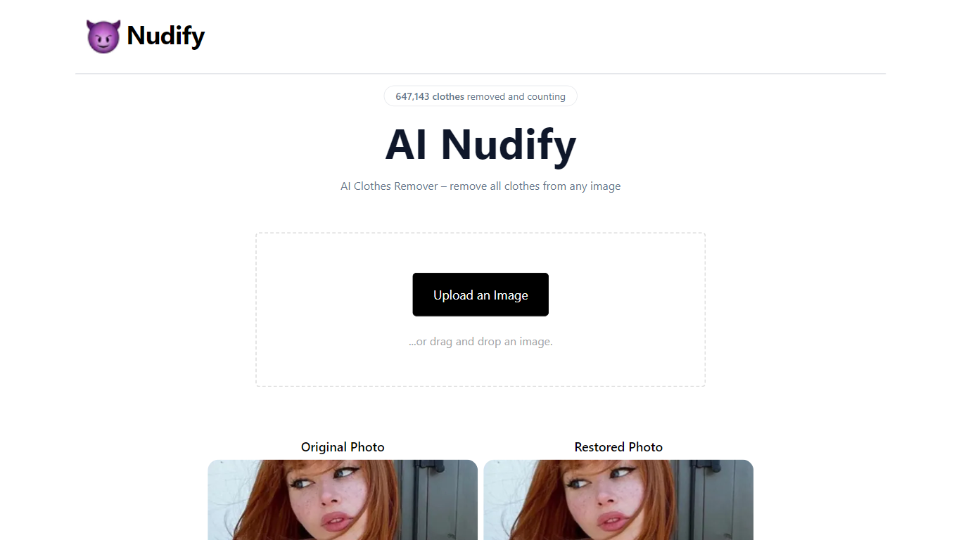 Nudify site