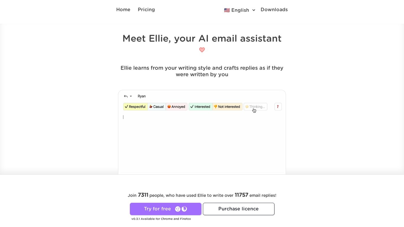 Ellie Pricing, Reviews, Alternatives - AI Email Assistant